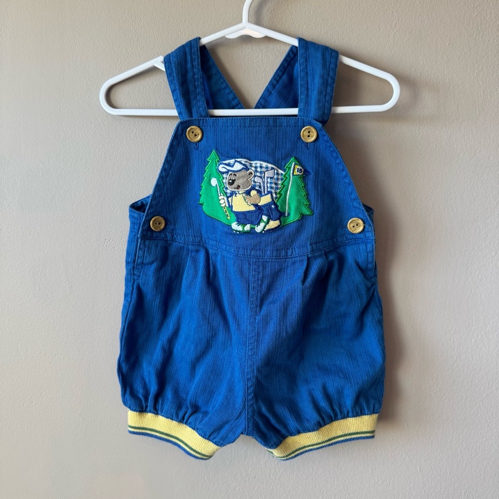Blue Kids One Piece with Bear Design